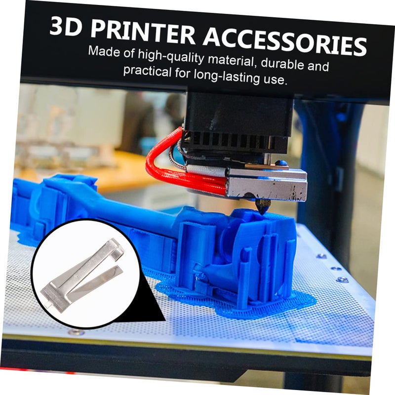 Cabilock 8 قطعة من مشابك الزجاج الزنبركية لسرير التسخين Ender 3 Pro سهلة التركيب خفيفة الوزن - Image 2